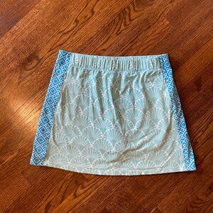 J. McLaughlin Aqua and Turquoise Skort - Size Medium